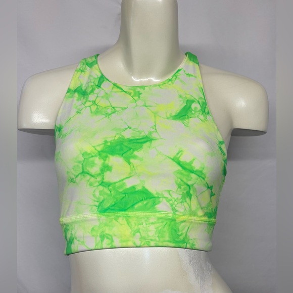 Size 4 lululemon Energy Bra High Neck Long Line Shibori - Picture 1 of 4